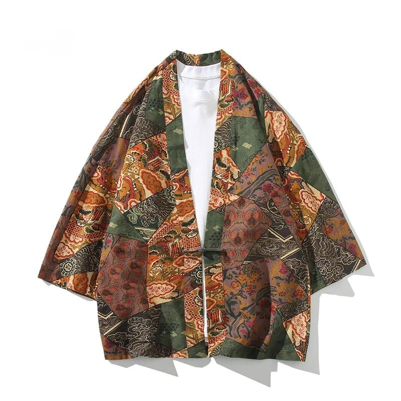 Ethnic Fashion For Women - สไตล์ชาติพันธุ์พิมพ์ Yukata ผู้ชายผู้หญิงแฟชั่นผ้าฝ้ายลินินเสื้อสเวตเตอร์ถักเสื้อผ้าเอเชีย Harajuku ญี่ปุ่นคอสเพลย์กิโมโน