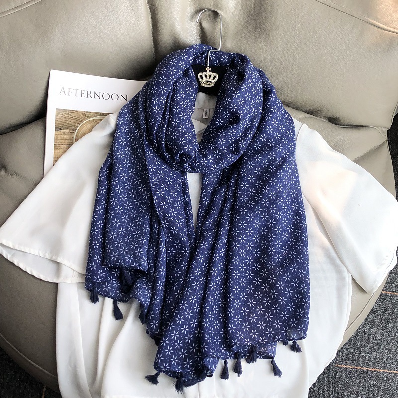 ผ้าพันคอฝ้ายลินินสไตล์ชนเผ่าวิ - Winter Ethnic Fashion For Women บทวิจารณ์และราคา