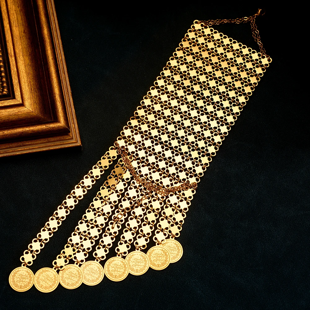 ใหม่กำไลข้อมือเหรียญชุบทองแบบต - Ethnic Luxe Fashion บทวิจารณ์และราคา