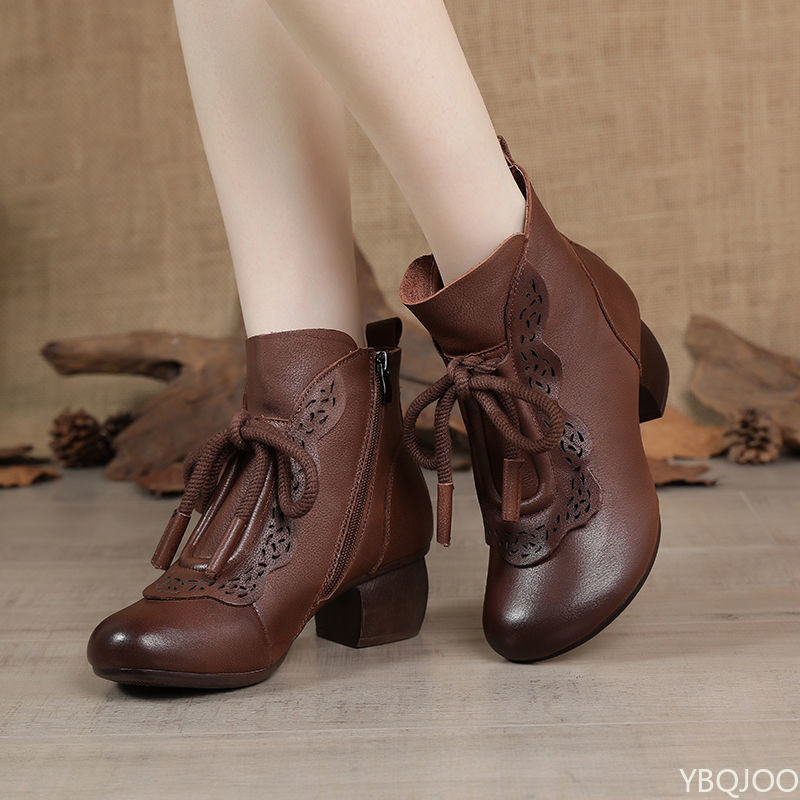 รองเท้าบูทผู้หญิงแฟชั่นฤดูใบไม - Winter Ethnic Fashion For Women บทวิจารณ์และราคา