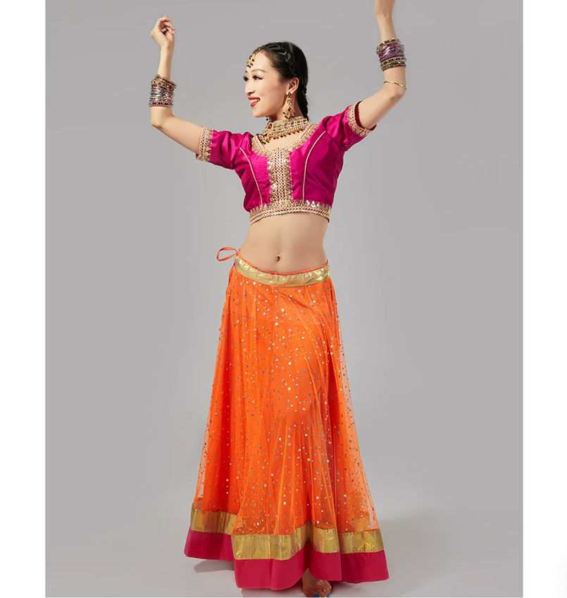ชุดการแสดงเต้นรำอินเดีย ทรงเข้ - Salwar Kameez Set บทวิจารณ์และราคา
