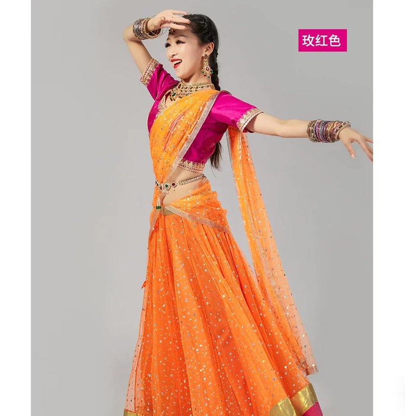 ชุดการแสดงเต้นรำอินเดีย ทรงเข้ - Salwar Kameez Set บทวิจารณ์และราคา