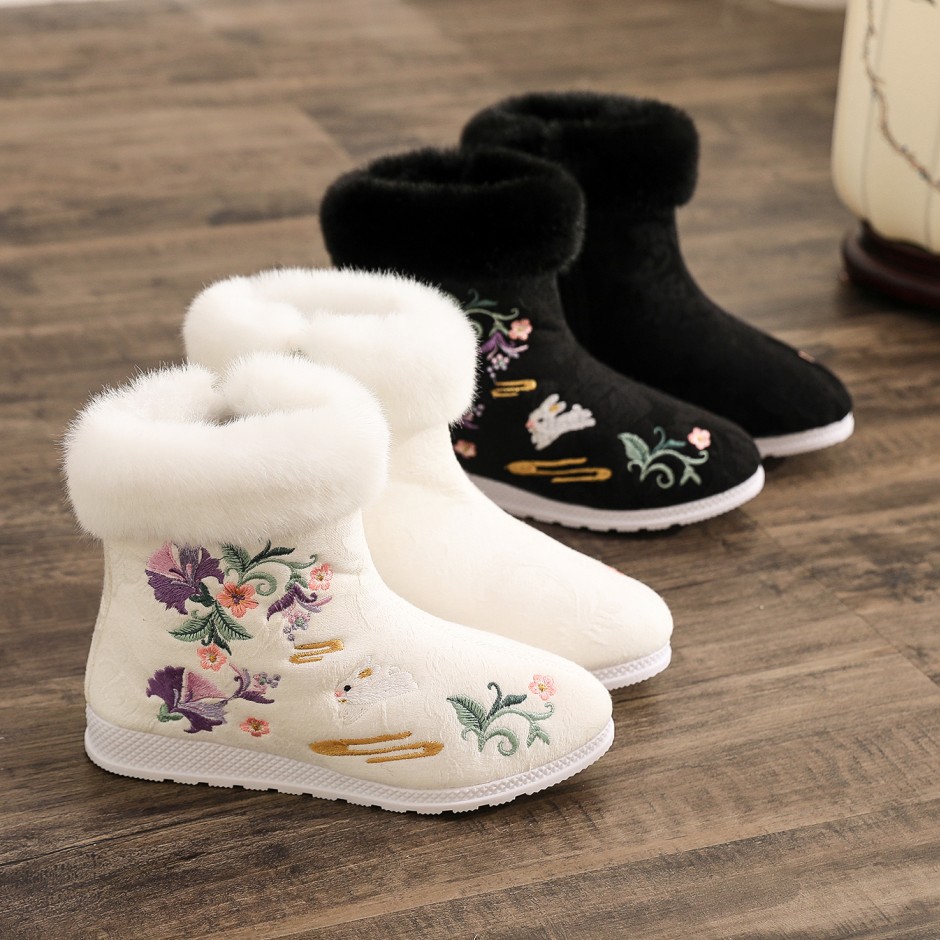 แฟชั่นฤดูหนาวรองเท้าสตรีรองเท้ - Winter Ethnic Fashion For Women บทวิจารณ์และราคา