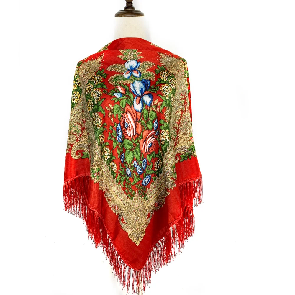 130*130 ซม.สไตล์ชาติพันธุ์รัสเ - Winter Ethnic Fashion For Women บทวิจารณ์และราคา