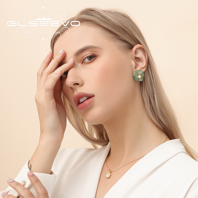 GLSEEVO ต่างหูมุกแท้เงินแท้ 92 - Ethnic Luxe Fashion บทวิจารณ์และราคา