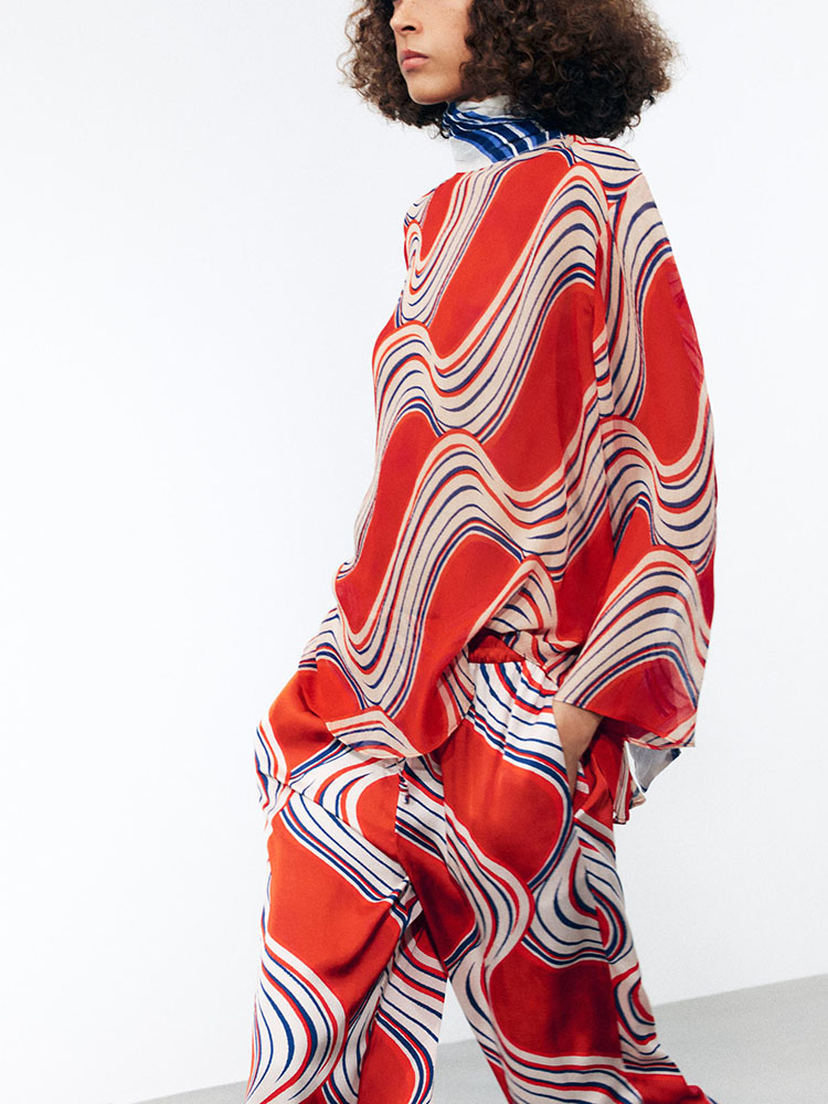 เสื้อเชิ้ตลายพิมพ์ฤดูใบไม้ร่วง - Ethnic Fusion Fashion บทวิจารณ์และราคา